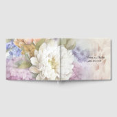 Livre D'or Mariage Dahlias blanc et violet (Complet)