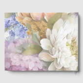 Livre D'or Mariage Dahlias blanc et violet (Verso)