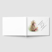 Livre D'or Mariage d'ananas floral tropical (Complet)