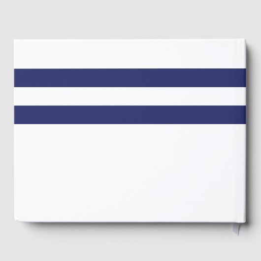 Livre D'or Mariage d'ancrage bleu marine (Verso)