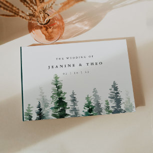 Livre D'or Mariage dans la forêt de résineux de Timber Grove