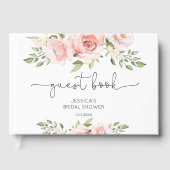 Livre D'or Mariage dans les tons roses et floraux (Recto)