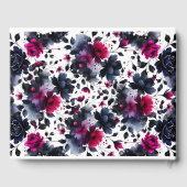 Livre D'or Mariage d'aquarelle couleur rose et bleu épais (Verso)