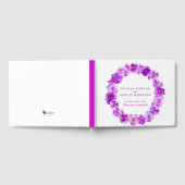 Livre d'or mariage d'aquarelle de courge violet (Complet)