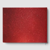 Livre D'or Mariage d'aquarelle de couronne rouge et blanc (Verso)