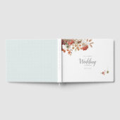 Livre D'or Mariage d'aquarelle de feuillage de automne rustiq (Complet)