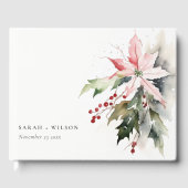 Livre D'or Mariage d'aquarelle de la feuille de fruits de Poi (Recto)