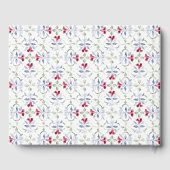 Livre D'or Mariage d'aquarelle de porte marocaine tropicale (Verso)