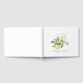 Livre D'or Mariage d'aquarelle florale Citrus Lemon (Complet)