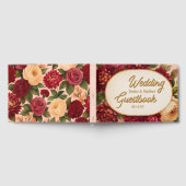 Livre D'or Mariage d'aquarelle florale de Bourgogne (Complet)