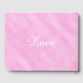 Livre D'or Mariage d'aquarelle romantique rose pâle (Verso)