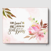 Livre D'or Mariage d'aquarelle rose vif (Verso)