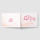 Livre D'or Mariage d'aquarelle Sunset Plumeria (Complet)