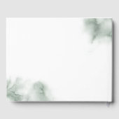 Livre D'or Mariage d'aquarelle verte (Verso)