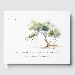 Livre D'or Mariage d'arbre botanique simple minimal