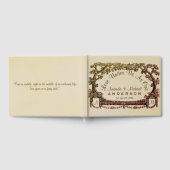 Livre D'or Mariage d'arbre rustique personnalisé à main (Complet)