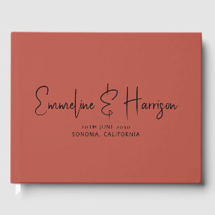 Livre D'or Mariage d'argile personnalisée Serif de script mod