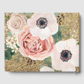 Livre d'or Mariage de 122 pages Rose de jardin géo (Verso)