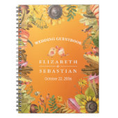 Livre d'or mariage de automne Automne Érable Feuil (Devant)