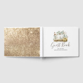 Livre D'or Mariage de automne Citrouille blanc et or (Complet)