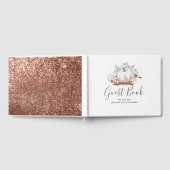 Livre D'or Mariage de automne Citrouille blanc et Rose (Complet)