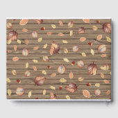 Livre D'or Mariage de automne d'automne rustique (Verso)