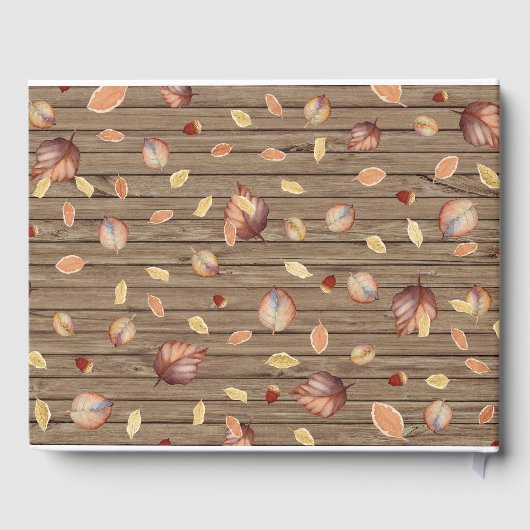 Livre D'or Mariage de automne d'automne rustique (Verso)