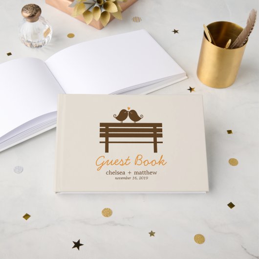 Livre D'or Mariage de automne Inséparable (Recto ouvert)