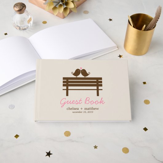 Livre D'or Mariage de automne Inséparable (Recto ouvert)