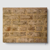 Livre D'or Mariage de briques industrielles chics (Verso)