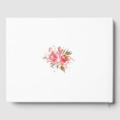 Livre D'or Mariage de cadre de Parties scintillant or flush (Verso)