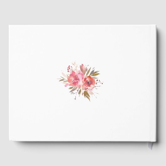 Livre D'or Mariage de cadre de Parties scintillant or flush (Verso)