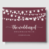 Livre D'or Mariage de calligraphie Bourgogne (Recto)