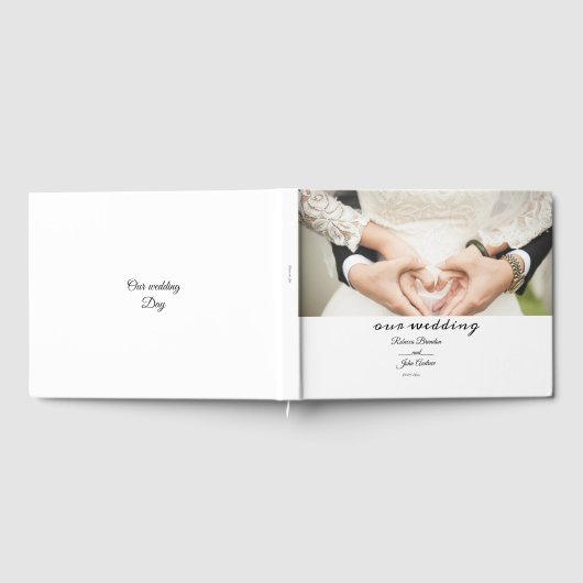 Livre D'or Mariage de calligraphie de script simple (Complet)