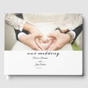 Livre D'or Mariage de calligraphie de script simple
