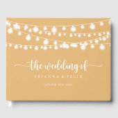 Livre D'or Mariage de calligraphie jaune (Recto)