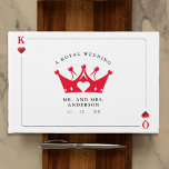 Livre D'or Mariage de carte de poker King & Queen of Hearts C<br><div class="desc">Roi et reine des coeurs jouant au livre d'or mariage de carte. Personnalisez-le avec les détails de votre événement. Idéal pour un poker ou une fête thématique à Las Vegas.</div>