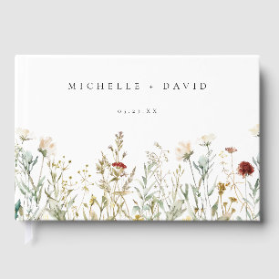 Livre D'or Mariage de champ Fleur sauvage Boho