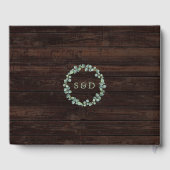 Livre D'or Mariage de couronnes Eucalyptus (Verso)