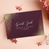 Livre D'or Mariage de Crimson profond de nuit étoilé