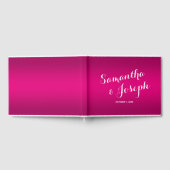 Livre D'or Mariage de dégradé rose chaud (Complet)