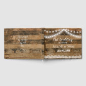 Livre D'or Mariage de dentelle rustique (Complet)