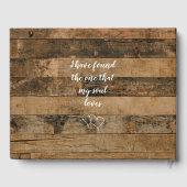 Livre D'or Mariage de dentelle rustique (Verso)