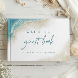 Livre D'or Mariage de destination à la plage océanique à l'aq
