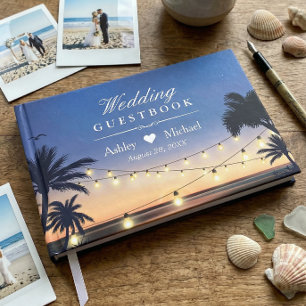 Livre D'or Mariage de destination à Palm Beach avec guirlande