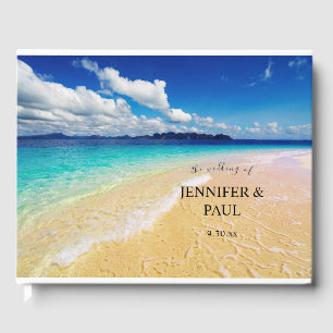 Livre D'or Mariage de destination de plage tropicale