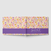 Livre D'or Mariage de feuillage de Fleur sauvage Boho violet  (Complet)
