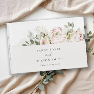 Livre D'or Mariage de feuillage Eucalyptus Pink