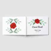 Livre D'or Mariage de feuillage Floral Rouge (Complet)