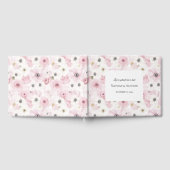 Livre D'or Mariage de fleurs blanches roses (Complet)